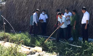 Khu vực đường dẫn khí hầm biogas khiến 8 người bị ngạt. Ảnh: Phúc Hưng.