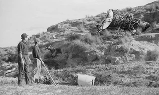 Mảnh vỡ máy bay rơi xuống làng Palomares.