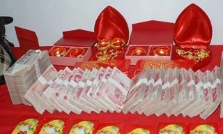 Cô dâu Trung Quốc ngày một tăng giá theo sự phát triển kinh tế và mất cân bằng giới tính. Ảnh minh họa: Weibo