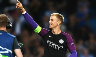 Thủ môn Joe Hart tái xuất trong khung thành Man City sau ba trận ngồi ngoài liên tiếp. Ảnh: Reuters.