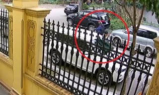Chục ôtô đỗ ngoài đường, tên trộm 'chọn' bẻ gương xe BMW