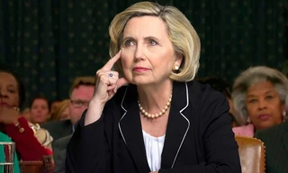 Teresa Barnwell, người chuyên đóng giả bà Hillary Clinton. Ảnh: Newsweek.