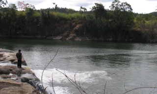 Một hồ nước ở Lâm Đồng.