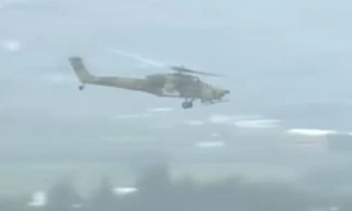 Một máy bay trực thăng Mi-28N tại căn cứ Hmeymin. 