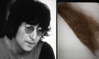 John Lennon và lọn tóc huyền thoại. Nguồn: Mirror.