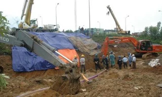 Đường ống nước sông Đà liên tiếp bị vỡ giai đoạn 1.