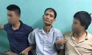 Nghi phạm Doãn Trung Dũng sau khi bị bắt