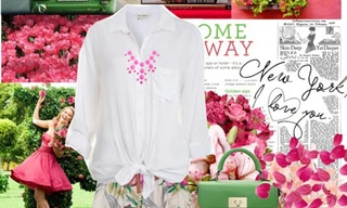 Tránh đơn điệu cho sơ mi trắng!