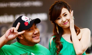 Midu nhí nhảnh bên Hiếu Hiền