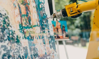 Robot hợp sức… vẽ tranh cùng họa sĩ