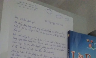 Bức thư cảm động dán tại Ký túc xá của một nữ sinh viên gửi người bị cách ly