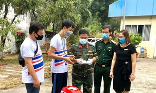 Robot CD 1.0 của trường ĐH Tôn Đức Thắng được “điều” đi chống COVID-19 