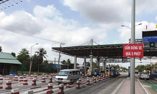 Trạm thu phí BOT Cai Lậy dự kiến thu phí trở lại trong tháng 3. Ảnh: Huy Thịnh 