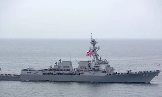 Khu trục hạm Wayne E. Meyer được nói là vừa tới gần quần đảo Hoàng Sa Ảnh: news.usni.org