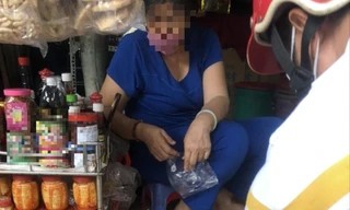 Thực phẩm chay đủ loại, màu sắc bắt mắt bán tại nhiều chợ truyền thống tại TPHCM.Ảnh: UP