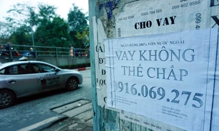 Nhiều "ngân hàng" không tên cũng quảng cáo cho vay không cần thế chấp Ảnh: Như Ý