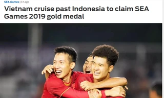 Tờ Fox Sports phiên bản châu Á giật tít: “Việt Nam nhẹ nhàng vượt qua Indonesia để giành huy chương vàng SEA Games 2019”