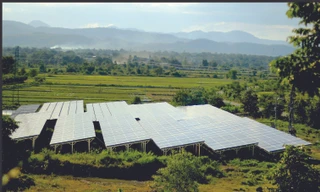 Một dự án điện mặt trời ở xã Ia Rtô, thị xã Ayun Pa, tỉnh Gia Lai 