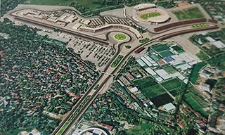  Phối cảnh đường đua quanh Khu liên hợp thể thao Mỹ Đình 