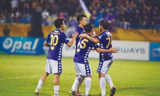 Thắng lợi tại Cúp quốc gia mang lại động lực rất lớn cho các cầu thủ Hà Nội khi trở lại thi đấu tại V-League. Ảnh: NHƯ Ý