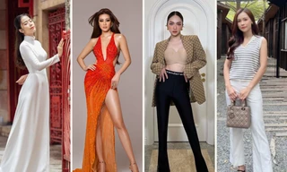Khi mỹ nhân Việt mặc lại đồ cũ: Hoa hậu Khánh Vân thăng hạng, Hương Giang hợp xu hướng
