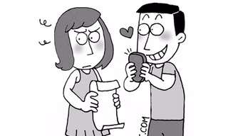 Anh ấy tặng tôi một tập thơ tình