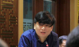 NSƯT Tấn Minh, Giám đốc Nhà hát Ca múa nhạc Thăng Long. Ảnh: Trường Phong