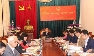 Bí thư Thành uỷ Hà Nội Hoàng Trung Hải chủ trì cuộc họp