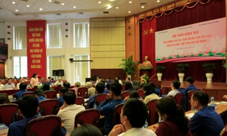 Hội thảo diễn ra sáng nay, 19/5. Ảnh: Trường Phong