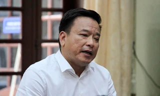 Tổng Giám đốc Cty Thoát nước Hà Nội Võ Tiến Hùng. Ảnh: Trường Phong