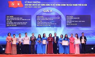 Trao thưởng hai giải báo chí về xây dựng Đảng và phát triển văn hóa