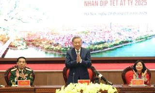 Tổng Bí thư Tô Lâm thăm, chúc Tết Đảng bộ, chính quyền và Nhân dân Thủ đô Hà Nội 