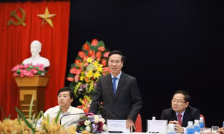 Trưởng Ban Tuyên giáo T.Ư Võ Văn Thưởng thăm báo Tiền Phong