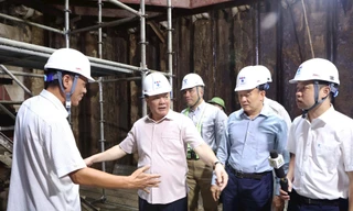 Bí thư Hà Nội kiểm tra tiến độ hệ thống xử lý nước thải Yên Xá 