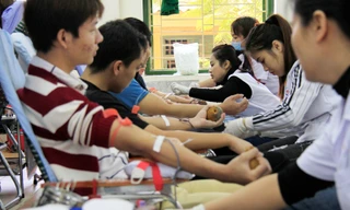 Đoàn viên thanh niên sôi nổi hưởng ứng Chủ Nhật Đỏ tại Thái Nguyên