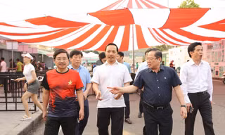 Chủ tịch tỉnh Lai Châu kiểm tra công tác tổ chức Tiền Phong Marathon