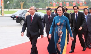 Thường trực Ban Bí thư Trần Quốc Vượng dự Đại hội Đảng bộ Yên Bái