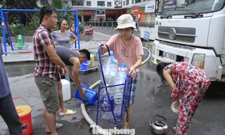 Tìm ra nguyên nhân nước miễn phí cho cư dân HH Linh Đàm có mùi tanh, vẩn đục