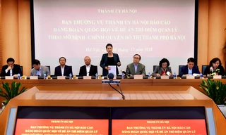 Chủ tịch Quốc hội Nguyễn Thị Kim Ngân phát biểu tại buổi làm việc