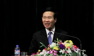 Ủy viên Bộ Chính trị, Bí thư T.Ư Đảng, Trưởng Ban Tuyên giáo T.Ư Võ Văn Thưởng phát biểu tại buổi làm việc. Ảnh: Trường Phong