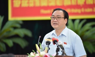 Bí thư Thành ủy Hà Nội Hoàng Trung Hải. Ảnh: H.T