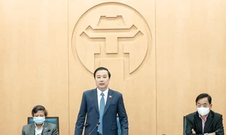 Phó Chủ tịch UBND thành phố Hà Nội Chử Xuân Dũng phát biểu tại cuộc họp