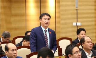 Ông Nguyễn Xuân Lưu tại một kỳ họp HĐND thành phố Hà Nội