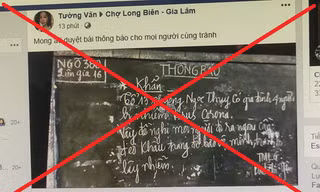 Thông tin bịa đặt, không chính xác gây hoang mang cho người dân