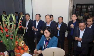 Lãnh đạo thành phố Hà Nội dâng hương tưởng niệm cố Tổng Bí thư Nguyễn Phú Trọng