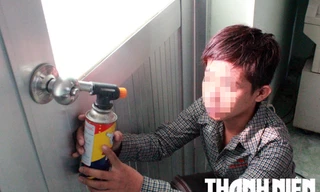 Băng trộm chuyên dùng khò gas phá ổ khóa