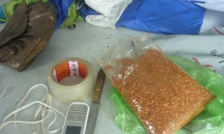 Tang vật được các đối tượng sử dụng đi gây án. Ảnh: Báo Đồng Nai