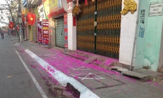 Xác pháo đỏ đường Hà Nam, Nam Định