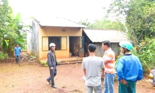 Ngôi nhà nơi xảy ra vụ việc đau lòng.