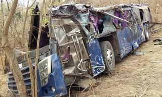 Hiện trường vụ tai nạn.